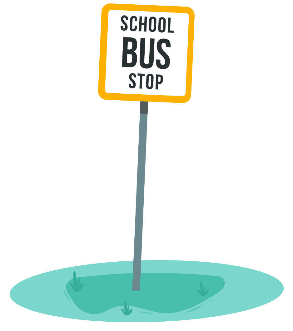 School Bus Stop Sign